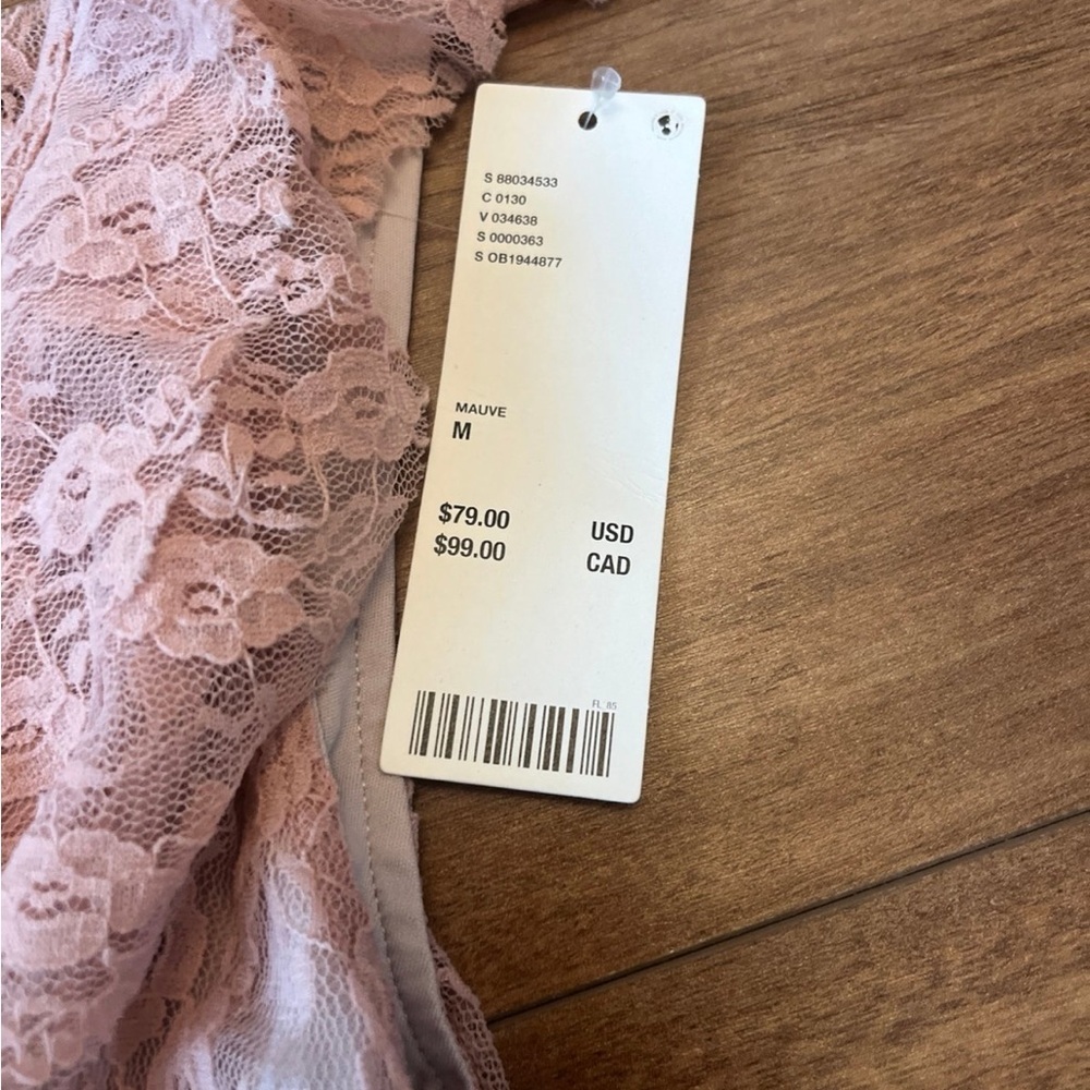 Kimchi Blue Lace Midi Dress in Blush Pink - Picture 3 of 6